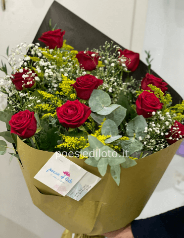 11 ROSE ROSSE Bouquet rose rosse