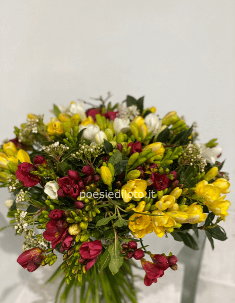 BOUQUET COLORATO FRESIE MISURA MEDIA