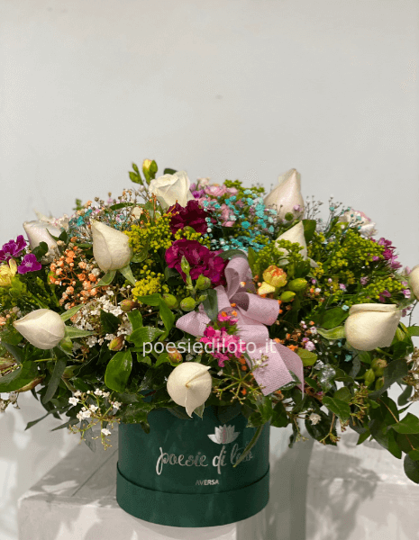 box floreale VERDE