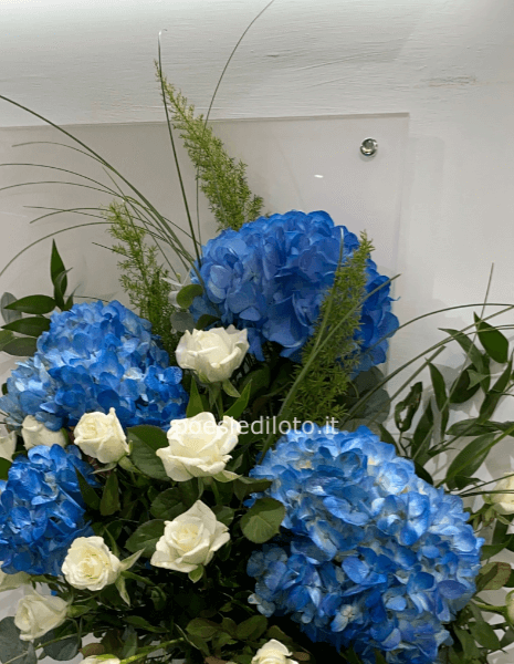 box floreale azzurro ( nascita )