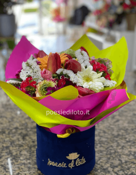 box floreale BLU