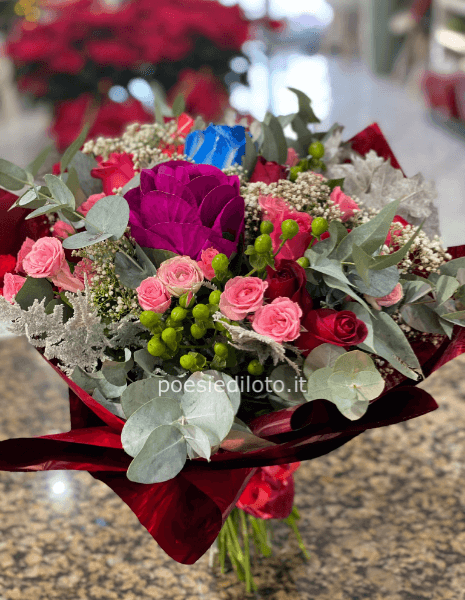 bouquet fiori colorati come foto